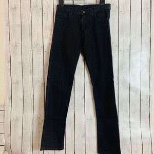 Mens Dearborn Denim 5 Pocket Straight Leg Black Denim Jeans Size 33 W 33 L 34